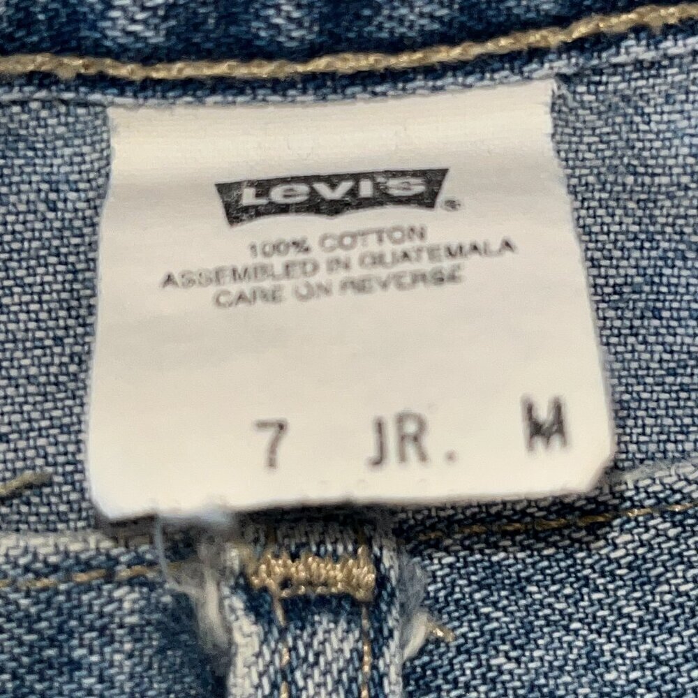 Vintage 90's LEVI'S L2 Baggy Wide Leg High Rise Big Pocket Skater Jeans Jr. 7 - Picture 14 of 16